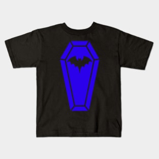 Cute Coffin in Blue Kids T-Shirt